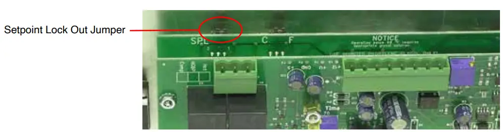 ADVANTAGE M1 Series Portable Water Chillers - Setpoint Lock Out Jumpe