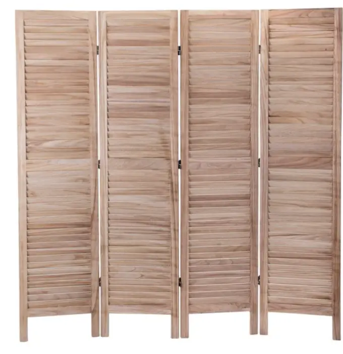 JAXSUNNY-HG61Y0904-Light-Burning-4-Panel-Room-Divider-Louver-Partition-Screen-product-image