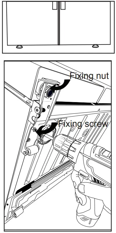 beko GN162330XBRN Refrigerator - Adjustment of the feet
