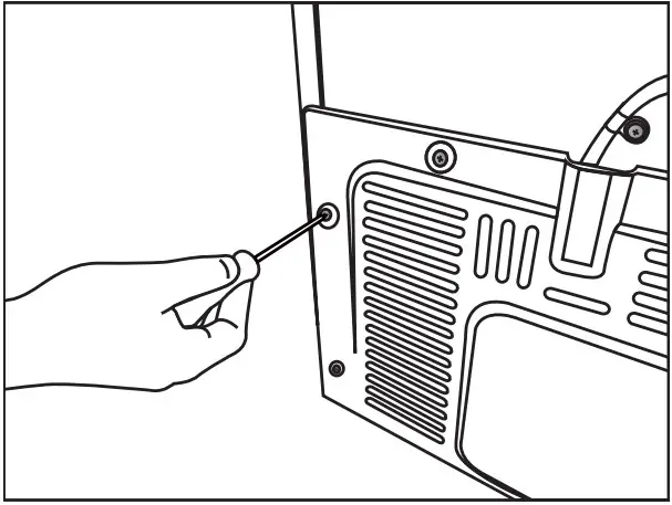beko GN162330XBRN Refrigerator - remove the screws