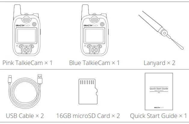 RAGON TOUCH B08DHSYSY3 Touch Talkiecam Kids Camera - What’s in the box