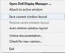 DELL S2721DGFA 27 Inch 4K LED Gaming Monitor- Save current window layout