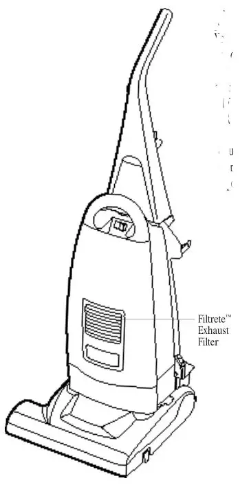 Bissell Model 3554 Lift-Off Upright Vacuum - Filtrete ™ Exhaust Filter