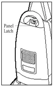 Bissell Model 3554 Lift-Off Upright Vacuum - Panel Latch