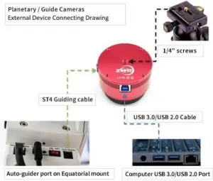 ZWO ASI2600MC Pro USB 3.0 Cooled Color Astronomy Camera - planetary