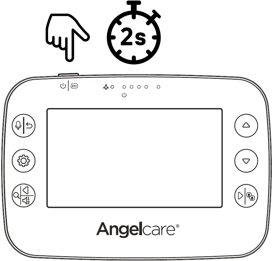 TURNING ON YOUR MONITOR PARENT UNIT