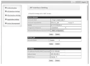 citronic DSM48 Digital Speaker Management - Setting window
