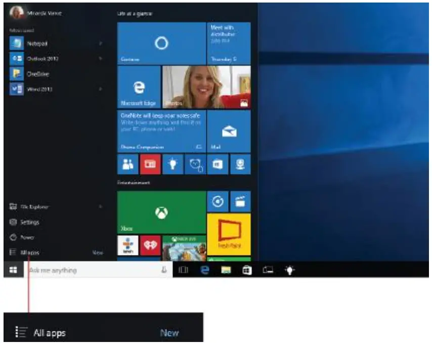 Shenzhen Pretech Industrial 695 Tablet PC - Start menu