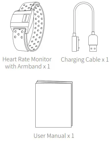 COOSPO HW706 Heart Rate Monitor with Armband - Accessories