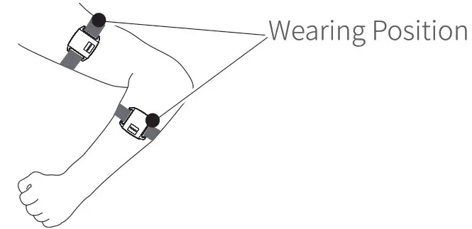 COOSPO HW706 Heart Rate Monitor with Armband - Wearing