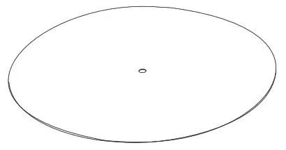 Haiping Industry P H001DC2 Turntable Hi Fi System - table mat