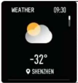 maxwest MX-FIT21 Smart Fitness Watch - weather