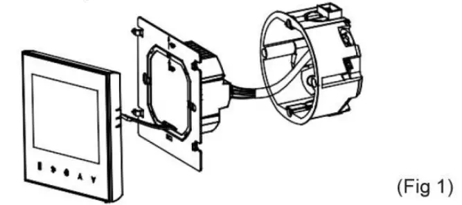 uheat TW02 Touch Screen Room Thermostat - Installing your thermostat 2
