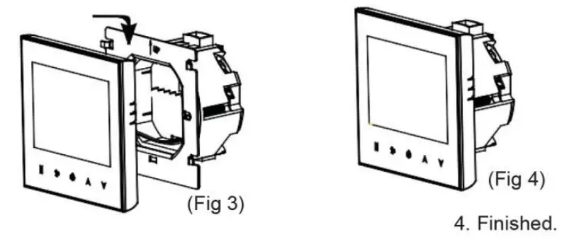 uheat TW02 Touch Screen Room Thermostat - Installing your thermostat 4