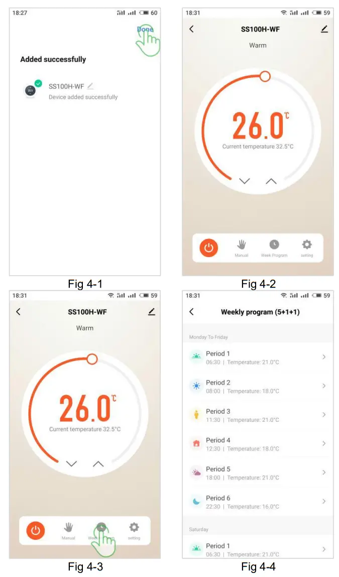 uheat TW02 Touch Screen Room Thermostat - PROGRAMMING.