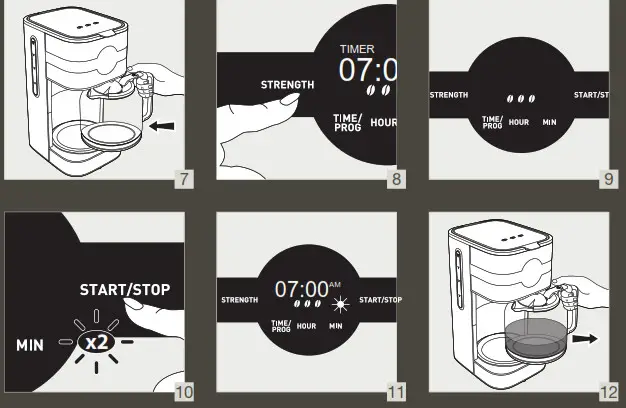 KRUPS KM205D50 Simply Brew Digital Coffee Maker- How to Make Coffee 2