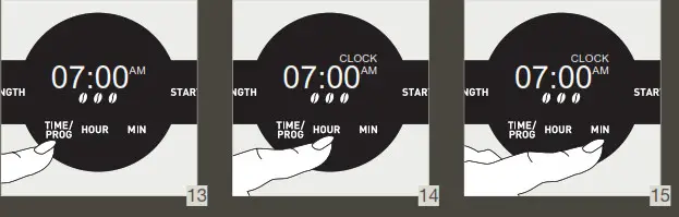 KRUPS KM205D50 Simply Brew Digital Coffee Maker- Setting current time