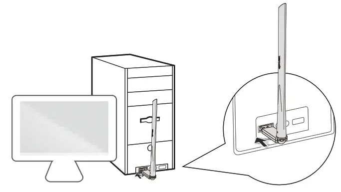 Tenda U2 150Mbps High Gain Wireless USB Adapter - fig
