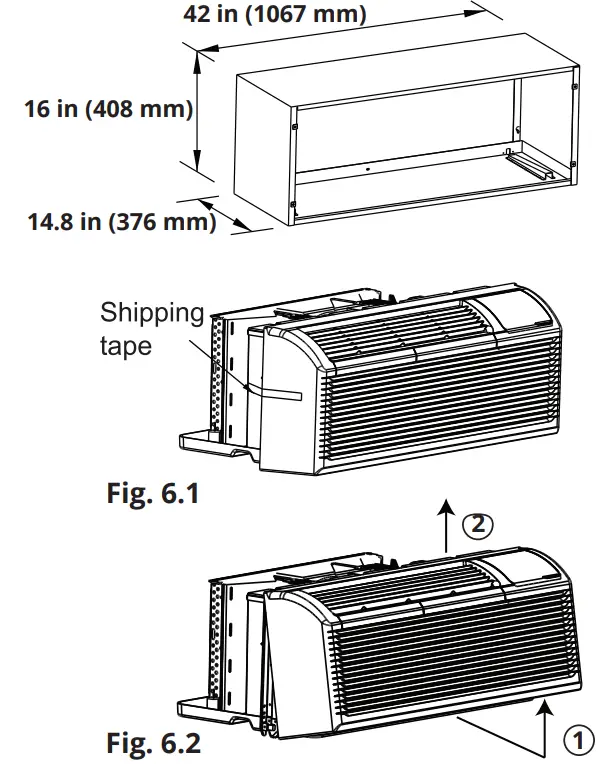 MRCOOL PTAC5 Packaged Terminal Air Conditioner Heat Pump - Sleeve