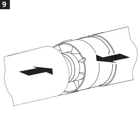 anslut 012894 Pipe Fan 100 mm - parts 9