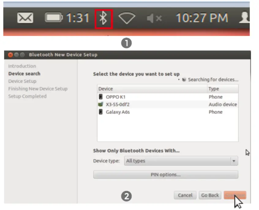 QWTEK BT50RTK Bluetooth 50 USB Adapter - Device