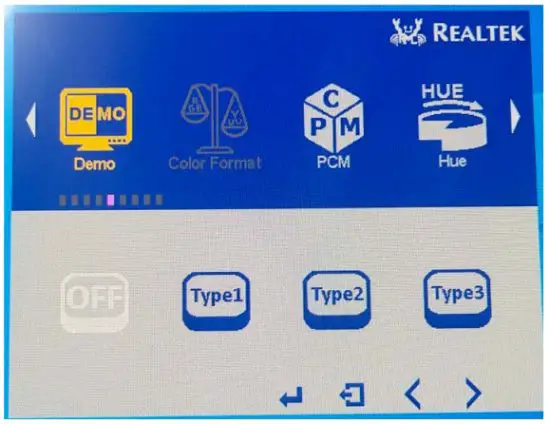 faytech FAT07TMBCAP Capacitive Touch Monitor - demo settings