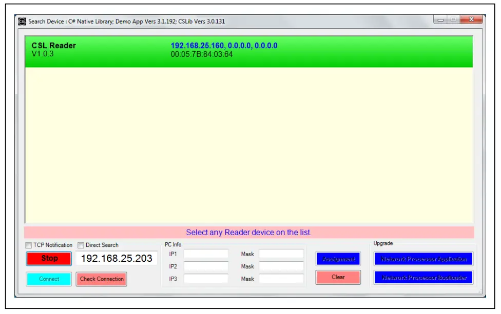 CONVERG GENCE SYSTEM CS203X-2 EPC Class 1 Gen 2 RFID Reader - app 2