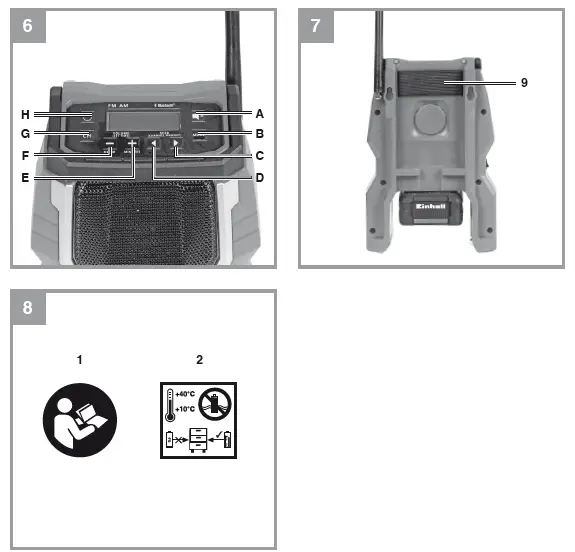 Einhell TC-RA-18 Li-BT-Cordless-Radio -fig 4