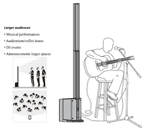 Peavey Electronics LN1063 Column Array Powered Speaker System 10