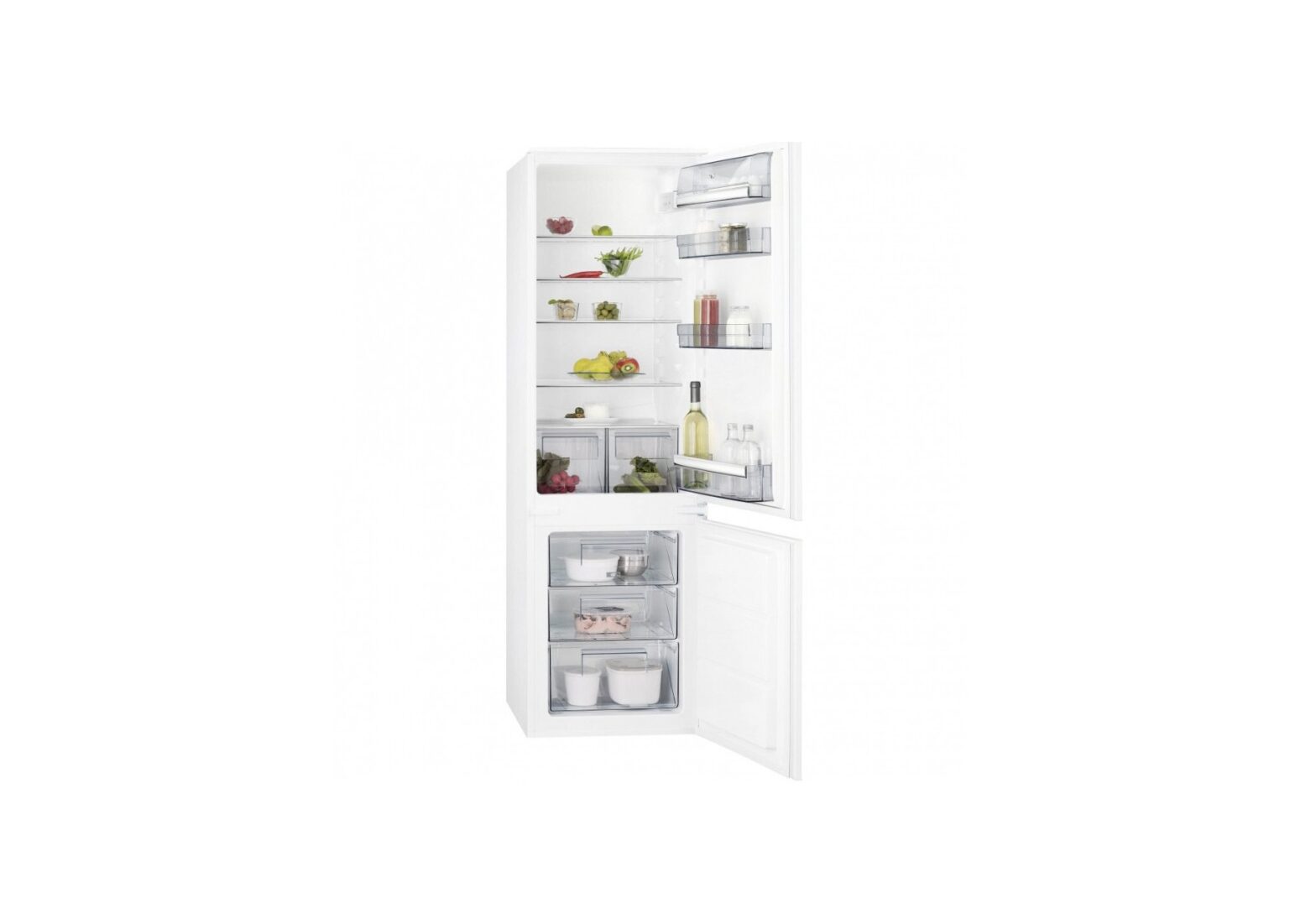 Aeg Scb618f3ls Integrated Fridge And Freezer User Manual