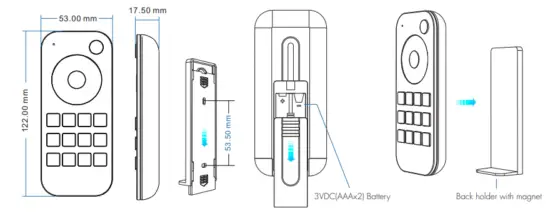 LEDYI Lighting RT5 Touch Wheel RF Remote Controller - Mechanical