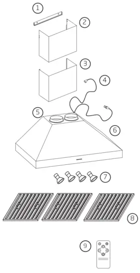 schweigen CL8815S Silent BBQ Rangehood 1500mm