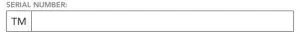 SERIAL NUMBER
