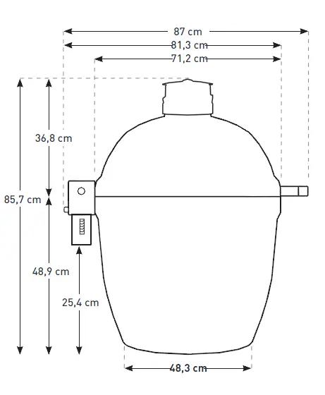KAMADO -JOE- B00IIUO9FQ Big -Joe 24- Inch -Charcoal -Grill -1
