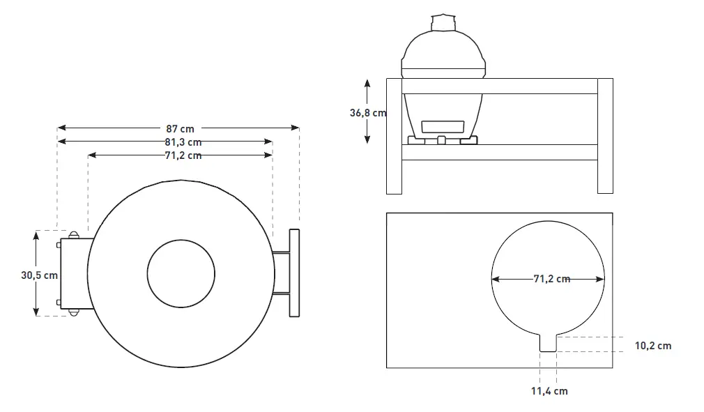 KAMADO -JOE- B00IIUO9FQ Big -Joe 24- Inch -Charcoal -Grill -3