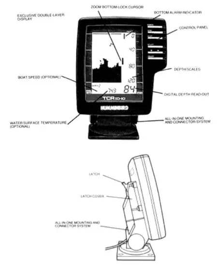 HUMMINBIRD TCR ID 10 Fish Finder - FIG 1