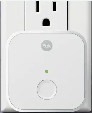 Yale Assure Lock with Wifi into an outlet