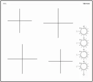 60cm ceramic cooktop - TGGCM64-5
