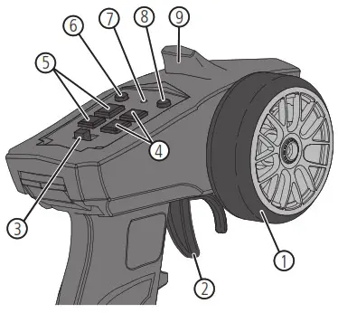 Losi LOS01015T1 Stadium RC Truck Instruction - TRANSMITTER