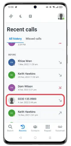 HIHI Connect 2 App - Contacts 5