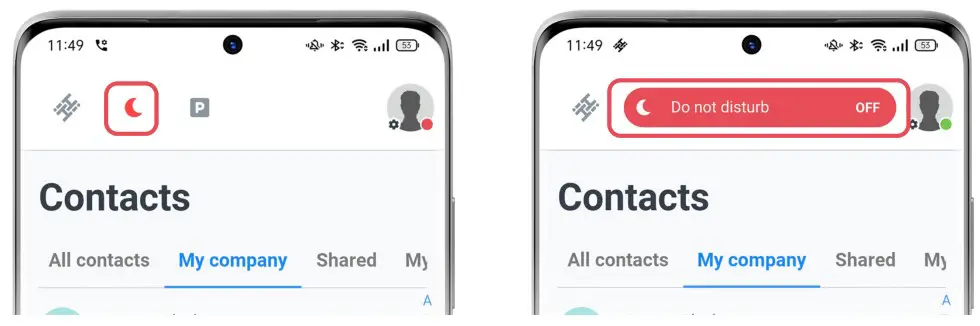 HIHI Connect 2 App - Navigation menu 2