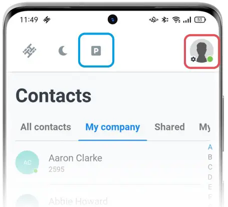 HIHI Connect 2 App - Navigation menu 3