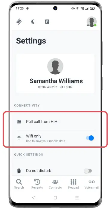 HIHI Connect 2 App - Settings 1