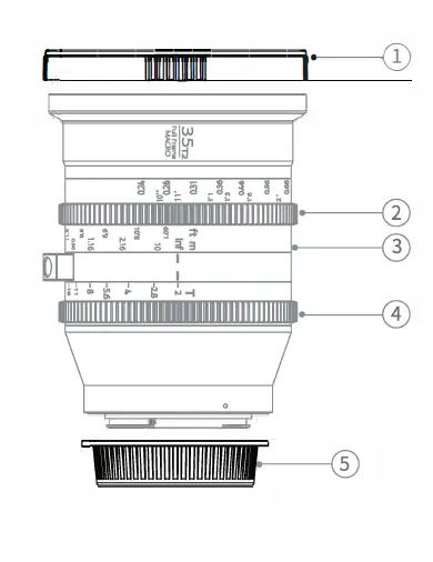 SIRUI 534981 Jupiter 35mm Macro T2 Full Frame Cine Prime Lens fig 2