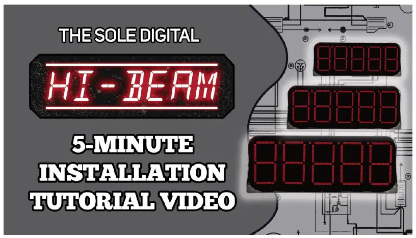 SOLE DIGITAL HB200 Hibeam 200 Load Display fig 1
