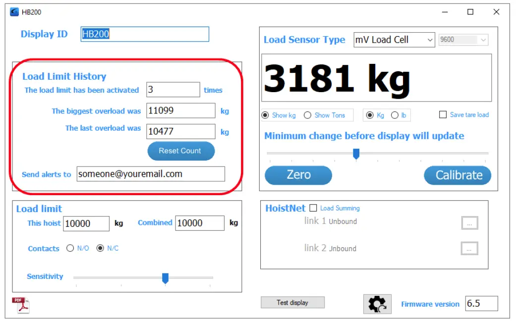 SOLE DIGITAL HB200 Hibeam 200 Load Display fig 36