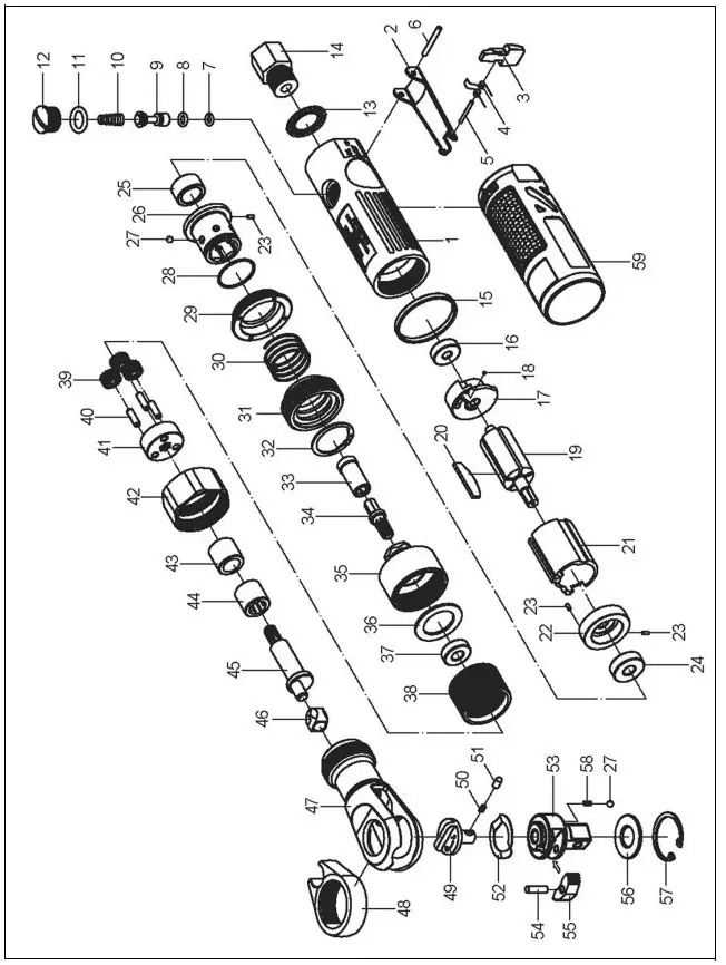 clarke CAT208 X PRO 3 in 1 Combination Composite AirTOOL KIT - figure 11