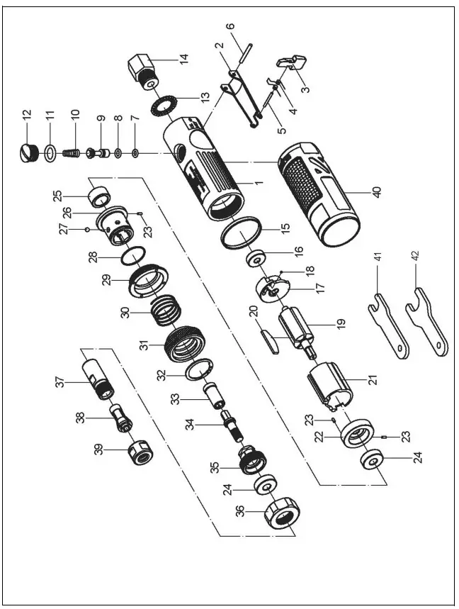 clarke CAT208 X PRO 3 in 1 Combination Composite AirTOOL KIT - figure 12