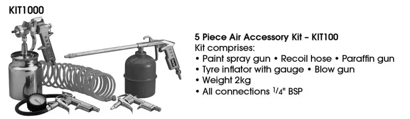 clarke CAT208 X PRO 3 in 1 Combination Composite AirTOOL KIT - figure 14