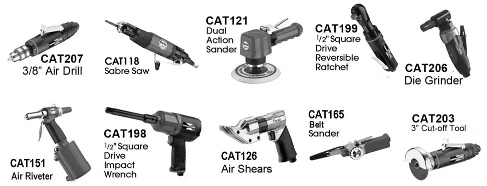 clarke CAT208 X PRO 3 in 1 Combination Composite AirTOOL KIT - figure 15